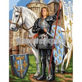 stramien + garenpakket, st. jeanne d'arc