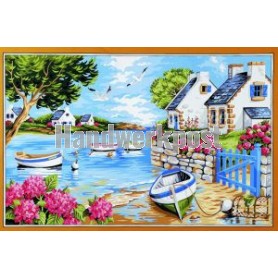 stramien + garenpakket, aanmeren