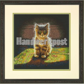 borduurpakket kitten in maanlicht