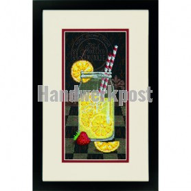 borduurpakket glas citroenlimonade
