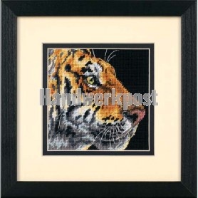 halve kruissteekpakket tijgerkop