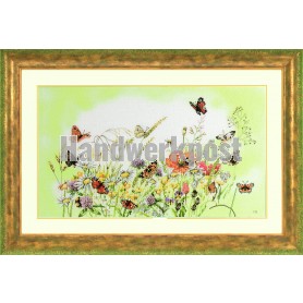 borduurpakket marjolein bastin, vlindertuin