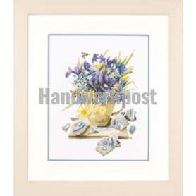 borduurpakket marjolein bastin, violet boeket