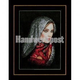 borduurpakket gesluierde vrouw