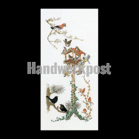 borduurpakket vogelhuisje