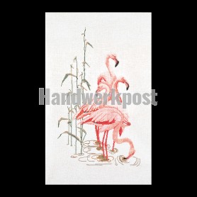 borduurpakket flamingo's