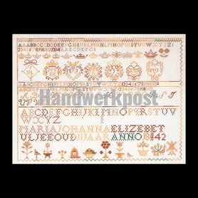 borduurpakket merklap, anno 1842