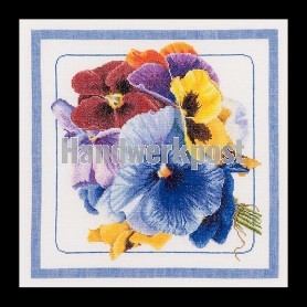 borduurpakket viooltjes