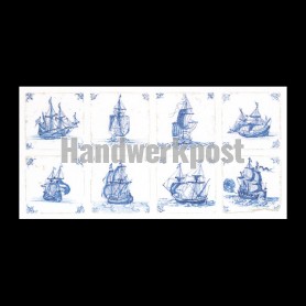 borduurpakket tegels "delfts blauw"