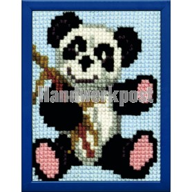 kruissteekwandkleed panda