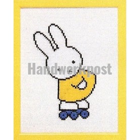 borduurpakket dick bruna, nijntje op rolschaatsen