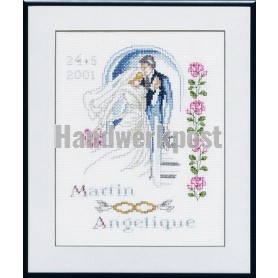 borduurpakket huwelijk martin-angelique