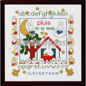 borduurpakket dick bruna, geboorte pluis