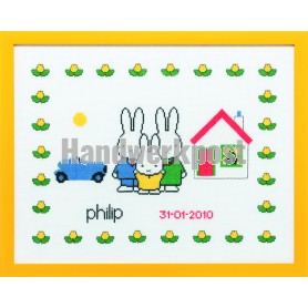 borduurpakket dick bruna, geboorte philip