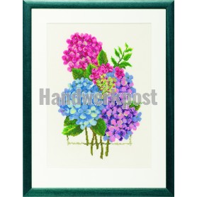 borduurpakket hortensia's