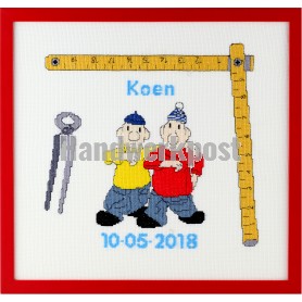 borduurpakket buurman&buurman, geboorte koen