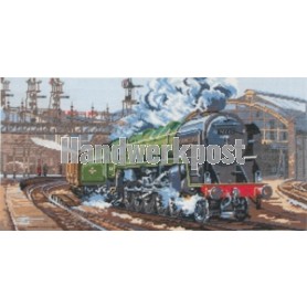 borduurpakket trein/stationscene