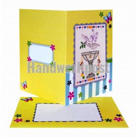 borduurpakket wenskaart, heilige doop