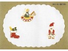 kruissteekkleedje kerstgeschenken, wit