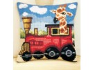kruissteekkussen dierentrein, giraffe