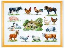 borduurpakket boerderij met dieren