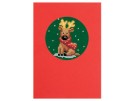 borduurpakket kerstkaart, rendier