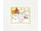 borduurpakket popcorn bear, geboorte esmée