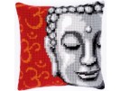 kruissteekkussen boeddha