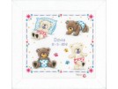 borduurpakket popcorn bear, geboorte david