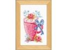 borduurpakket koffiebeker met bloemen