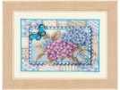 borduurpakket nature, hortensia's met vlinder