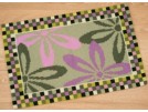 kruissteekvloerkleed stijlpatroon, bloemen