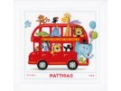 borduurpakket in de bus, geboorte matthias