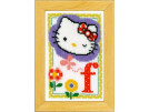 borduurpakket hello kitty, letter F