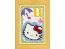 borduurpakket hello kitty, letter U