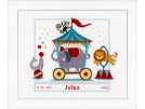 borduurpakket circus, geboorte jules