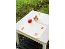placemat (2 st.) "vrolijk pasen", wit op aida
