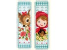 borduurpakket boekenlegger (2 st.) bambi/roodkapje