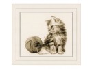 borduurpakket kitten spelend met bol wol