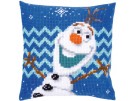 kruissteekkussen frozen, olaf