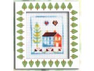 borduurpakket huis met boom (incl. p.p.)