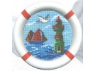 borduurpakket maritiem, vuurtoren (incl. lijst)
