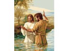 stramien + garenpakket, de doop van jezus
