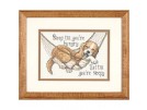 borduurpakket beagle in hangmat