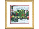 borduurpakket kersttrein in aantocht...