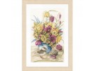 borduurpakket marjolein bastin, bloemen met kievit/ei