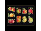 borduurpakket appels op zwart