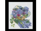 borduurpakket hortensia op theedoek