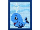 kruissteekwandkleed walvis
