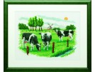 borduurpakket koeien op het land